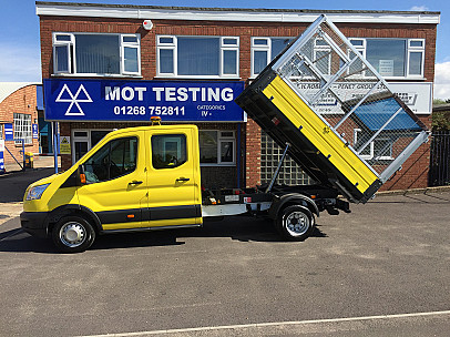 Ford Transit Crew Cab Caged Tipper